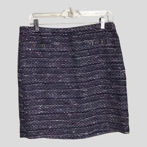 Ann Taylor loft  Women’s Tweed  Preppy Mini Skirt Size 10 EUC